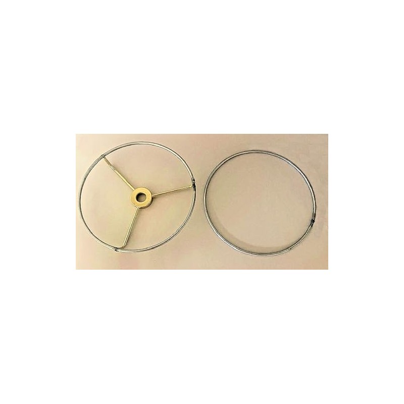 LAMP SHADE TOP AND BOTTOM WIRE DIY 9" DIAMETER RINGS
