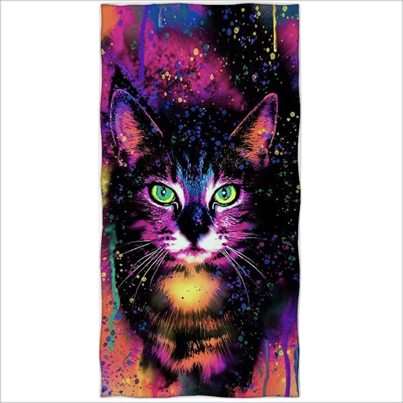 Zomer Beach Towel 70 x 140 cm Printed Microfibre Bath