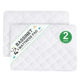 Waterproof Bassinet Mattress Protector, Fit for 21 x 35 Baby Delight, Evolur Stellar, Ezebaby, Fodoss and Bold Bedside Bassinet, Ultra Soft Breathable, Washer & Dryer