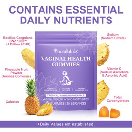 Vital Vaginal Probiotics Source Feminine Gummies, Vaginal Probiotics Health Gummies, Premium Feminine Balance Gummies, Ph Balance for Women, Revitalize Vaginal Health, Immune Defense - 60 Gummies