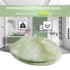 Angel Shield Marble Toilet Seat Durable Molded Wood with Quiet