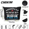 CMNIM Assistant Coach Makeup Pouch Bag Funny Sports Coaching Thank