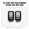 WORCAS Key Fob Case Carbon Fiber Pattern Silicone Cover Compatible