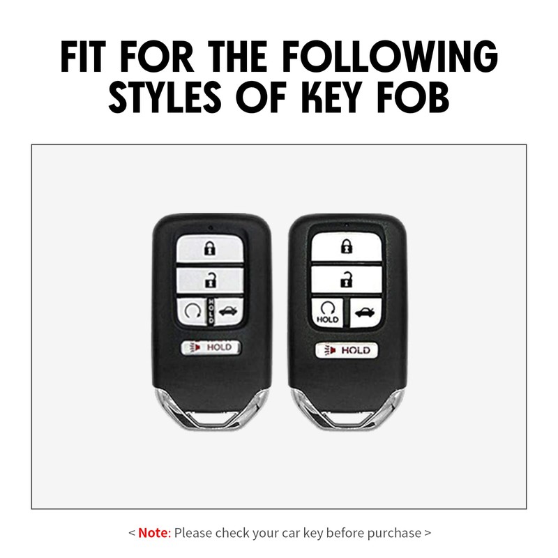 WORCAS Key Fob Case Carbon Fiber Pattern Silicone Cover Compatible