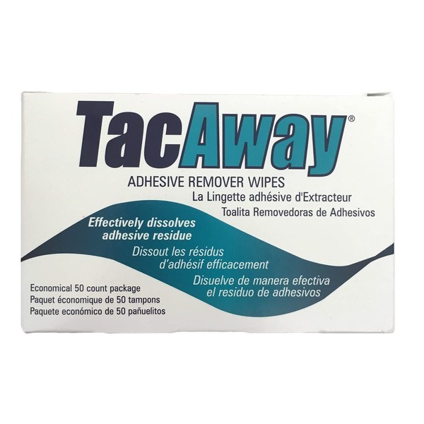 TRMS408W - Tacaway Adhesive Remover Wipe, Non-Acetone, 50/Box