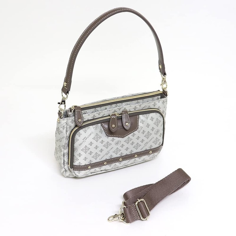 Christian Olivier 38-7801 Purse Pochette Shoulder Bag, beige, (greige)
