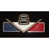 JeepsterMan "V8" Emblem for the 304, 1972-1973, Jeep Commando C104