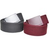 Urban Classics Unisex Coloured Buckle Canvas Belt, Pack of 2,