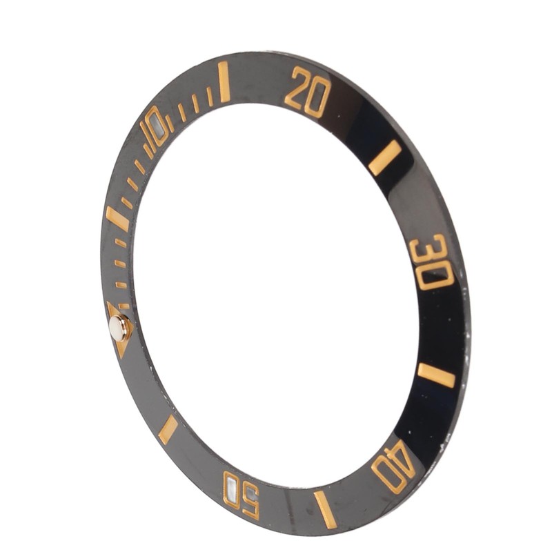 40mm Diameter Watch Bezel Insert Ring Clear Scale Luminous Ceramic