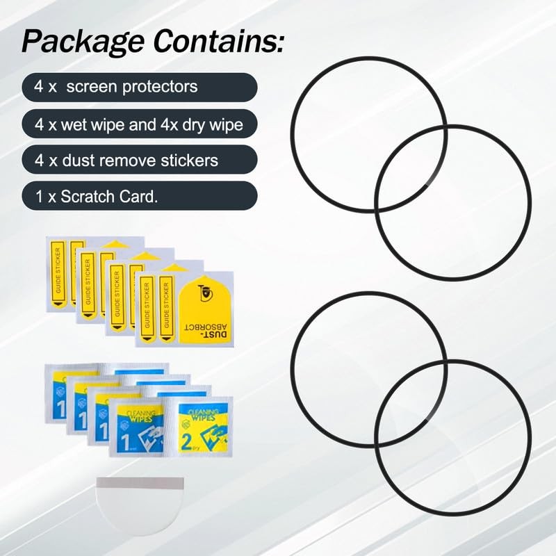 Rcokas [4 Pack for Garmin Forerunner 965 Screen Protector [Soft