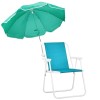 Unbranded Portable Folding Beach Chair With Sunshade Sit For Outdoor
