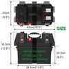 Ambuker 12-24V Multi-Purpose Battery Box Heavy Duty Outdoor Power System