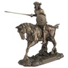 US 9.13 Inch Don Quixote Novel Writer Cold Cast Bronze