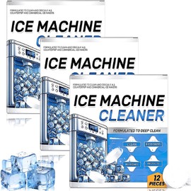 Hasmirk Ice Machine Cleaner Descaler Tablets-36PCS Ice Maker Cleaner Compatible with Frigidaire, Opal, Kitchenaid, Nickel Safe Scale Remover for Countertop, Deep Cleaning, Remove Odor