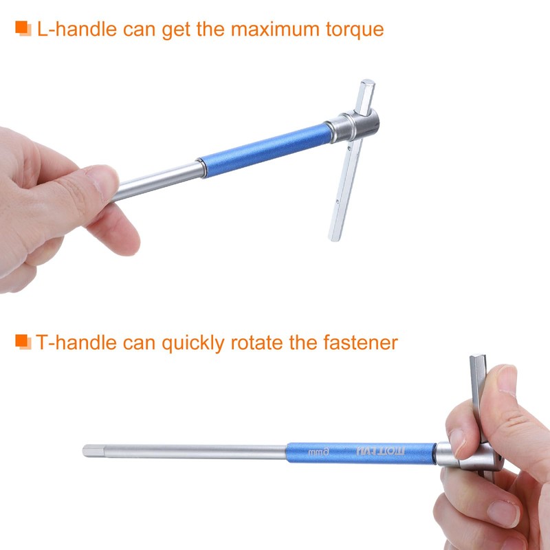 sourcing map Sliding T-Handle Hex Key Wrench Set 3mm Metric