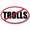 Oval NO Trolls Sticker (anty Bullying Twitter Facebook)