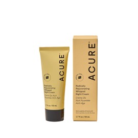 Acure | Crema nocturna rejuvenecedora para atenuar arrugas | Con multi péptidos, vitamina C y glicoproteinas, 50 ml
