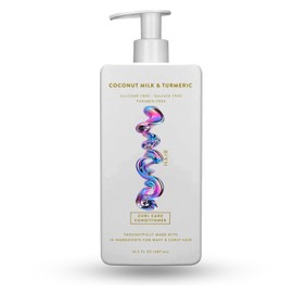 Coconut Milk & Turmeric - Shampoo and Conditioner Set | Sulfate Free, Paraben Free, Dye Free, with Naturally Derived Clean Ingredients| 16.5 oz - Pack Of 02