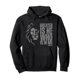Lion of Judah Christian Bible Verse Pullover Hoodie