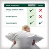 Allerease Cotton Fresh Zippered Allergy Defense Odor Neutralizing Pillow Protector-