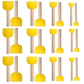 Generic 24 Pcs Foam Brush, Sponge Brush Round Sponge Stippler Paint Tools for Kids Graffiti, Watercolours Arts & Craft Supplies, Sponge Brushes for Craft,(4 Sizes), YXPMS24LTTMX-ZLQMX