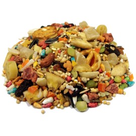 F.M. Brown's Tropical Carnival, Gourmet Bird Food for Cockatiels, Lovebirds, and Conures, Vitamin-Nutrient Fortified Daily Diet, 3 lb