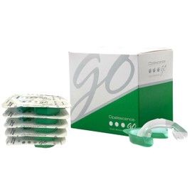 Opalescence Go - Prefilled Teeth Whitening Trays - Original 15% - (4 Treatments) - Hydrogen Peroxide - Cool Mint - Made by Ultradent. 4PK-GO-15