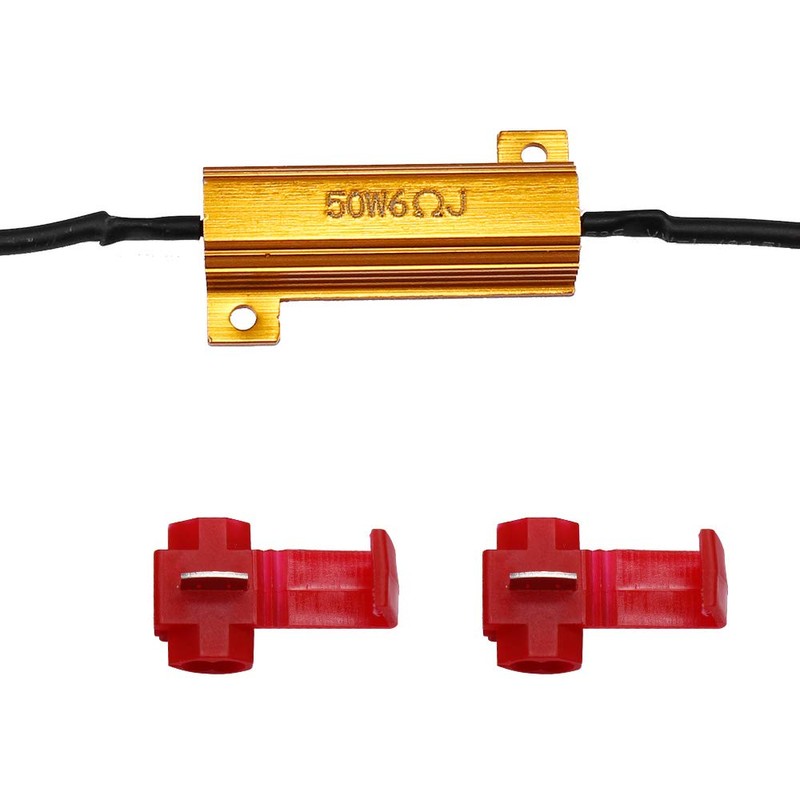 YUNPICAR 50W/25W 6Ω Warning Light Canceller, Turn Signal Resistor, Hifra