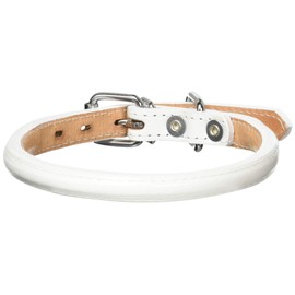 ONS ロール丸首輪 #2 白 (小型犬)