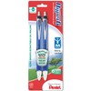 Pentel HyperG Retractable Gel Roller Pen, 0.7mm, Permanent Blue Ink,