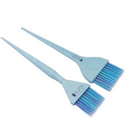 Kumi Wheat Eco-Friendly 2-pack, Blue Hair Colour Tint Brush, Including Small and Large Hair Dye Brushes