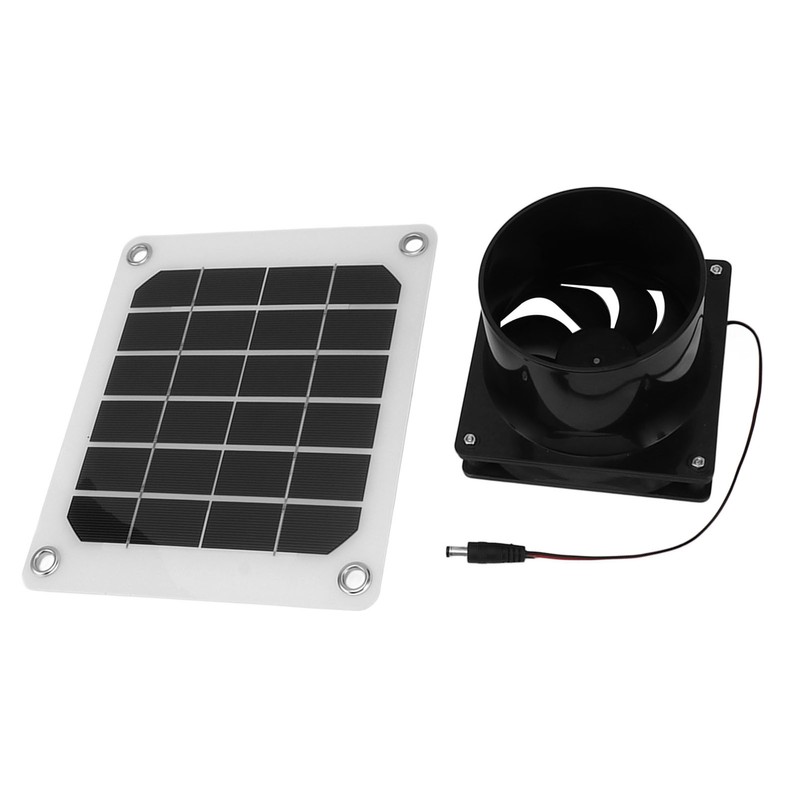 20W Solar Panel Exhaust Fan Kit with Protective Net 6