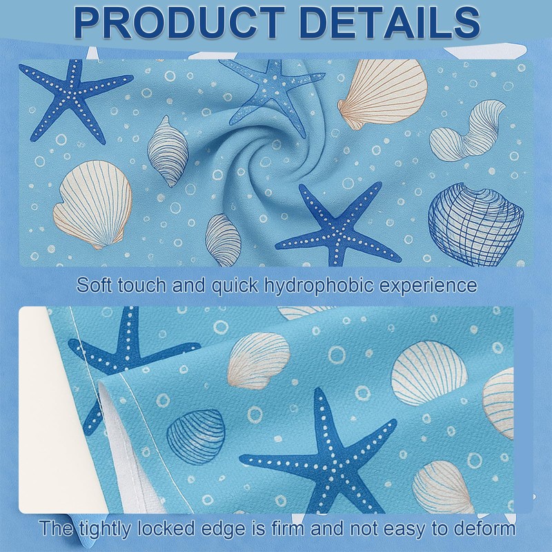 MOAZIFI Beach Towel Large 180 x 90 cm - Quick-Drying