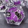 OGCOPHEN DND Cat Dice 7PCS Polyhedral Sharp Edge Dice Set