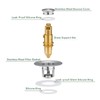 Universal Bathroom Sink Stopper - 2 Pack Brushed Nickel Pop