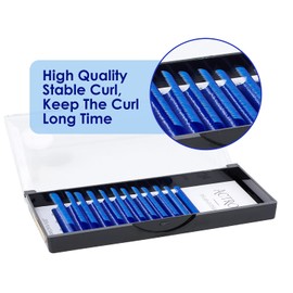 Colored Eyelash Extensions Easy Fan Blue 9-16mm Mixed D Curl Easy Fanning 0.07mm Self Premade Volume Lash Supplies