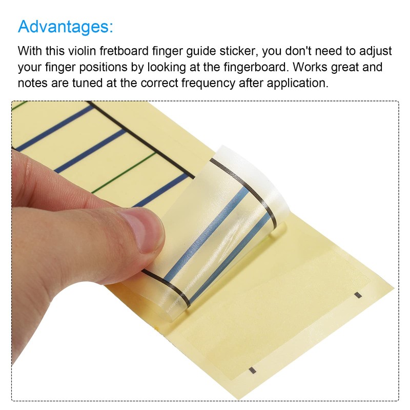 sourcing map 4/4 Violin Finger Position Markers Stickers Violin Fret