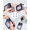 Pawfly ID Badge Holder Double Sided Window Vertical Hard Plastic