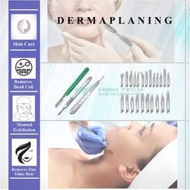 Surgical Sterile Blades #23 Box of 100 Made of High Carbon Steel & Stainless Steel Scalpel Handle Knife #4 Graduated for Lab Anatomy, Cutting, Med Student, Carving, Repairing With Blade Remover