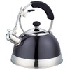 3077-BK Uniware Heavy Duty Stainless Steel Whistling Kettle (Black)