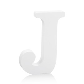 GLADFRESIT Decorative Wood Letters for Crafts, Standing Alphabet Letters for Children, Baby Name, Wedding, Birthday Party, Home Wall Decoration 4"