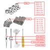 32 PCS HSS Tap and Die Set Metric Wrench Cut