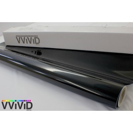 Black High Gloss Realistic Paint-Like Microfinish Vinyl Wrap Roll with VViViD XPO Air Release Technology (6ft x 5ft)
