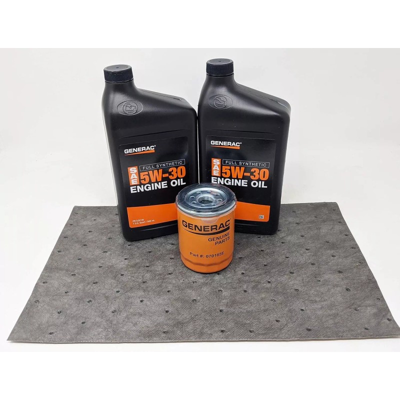 Generac 5W-30 Full Synthetic Oil Change Kit 2 Quarts oil