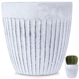 Vilde Ceramic Flower Pot Planter 11.5 cm White