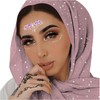 RARITYUS Women Head Wraps with Glitter Rhinestone Pearls Fashion Shawls