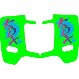 Factory Efx KDX 200 Radiator Shroud Graphics Kdx200 1989-1994 Shroud graphic MX Green