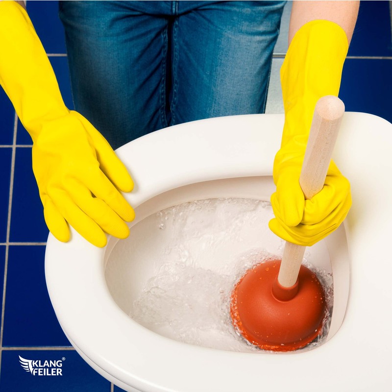 Klangfeiler® Drain cleaner plunger - 140 mm - suction cup