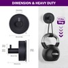 JOMOLA Stainless Steel Bathroom Suction Hooks - No Drill Adhesive-Free
