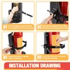 Zonon Heavy Duty Fire Extinguisher Mount Bracket Metal Fire Extinguisher
